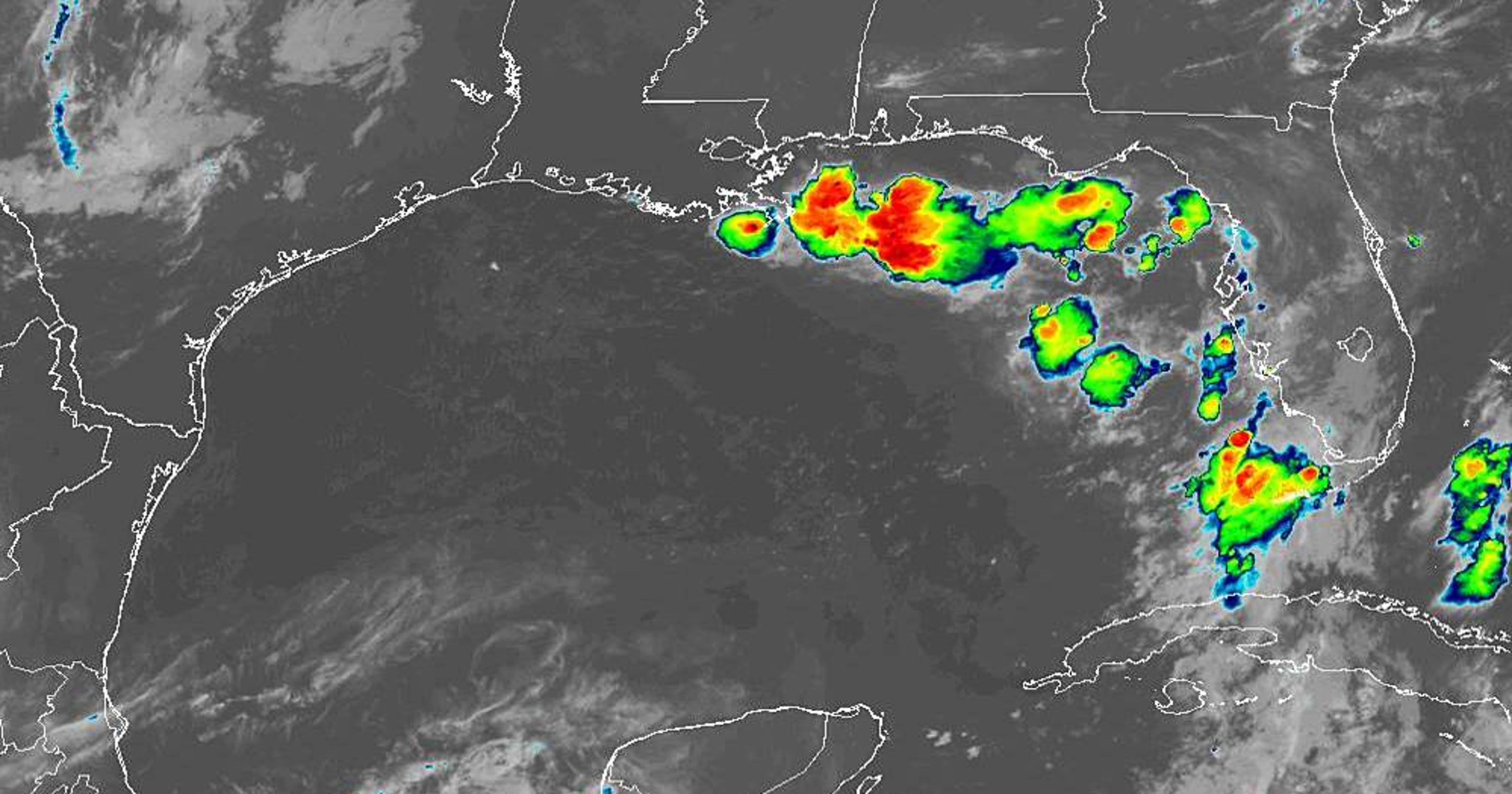 Storm in Gulf of Mexico Track the depression & see its predicted path