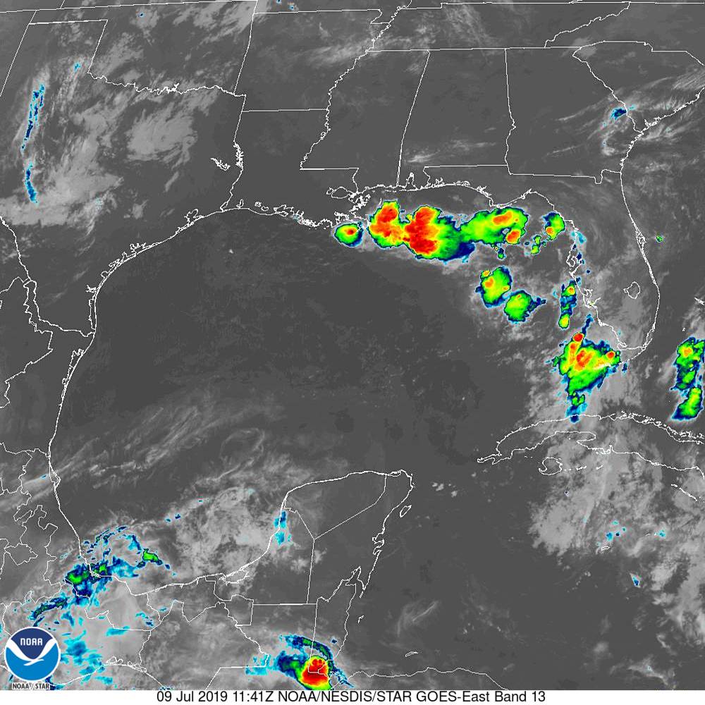 Gulf Of Mexico Weather Map Foremost Notable Preeminent - Gwinnett 