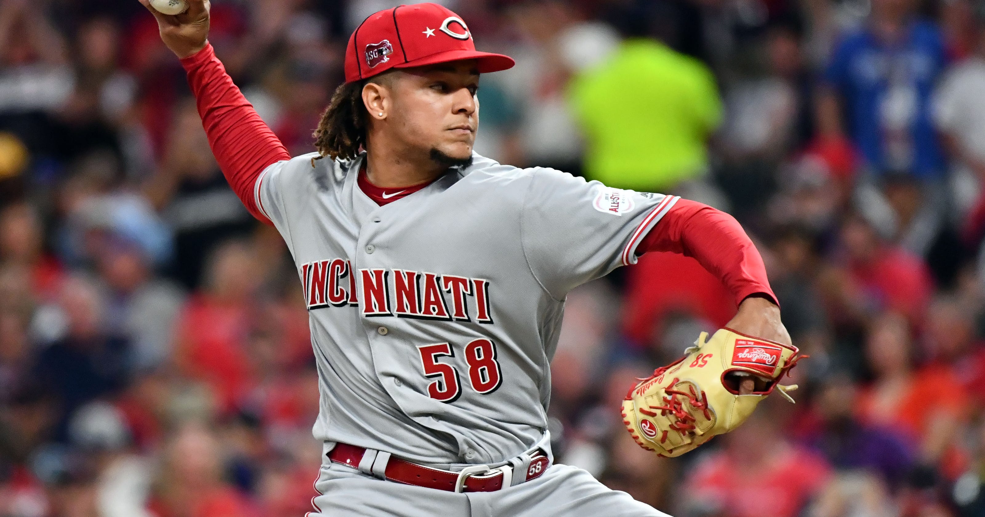 MLB AllStar Game Cincinnati Reds' Luis Castillo strikes out 2