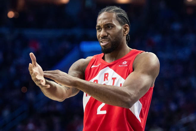 Kawhi Leonard signed a three-year max that could be worth nearly $110 million, though the third season is at Leonard’s option.