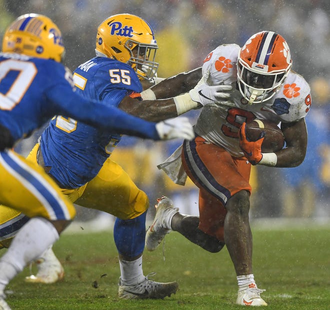 Aj Dillon Travis Etienne Named Acc S Toughest To Tackle