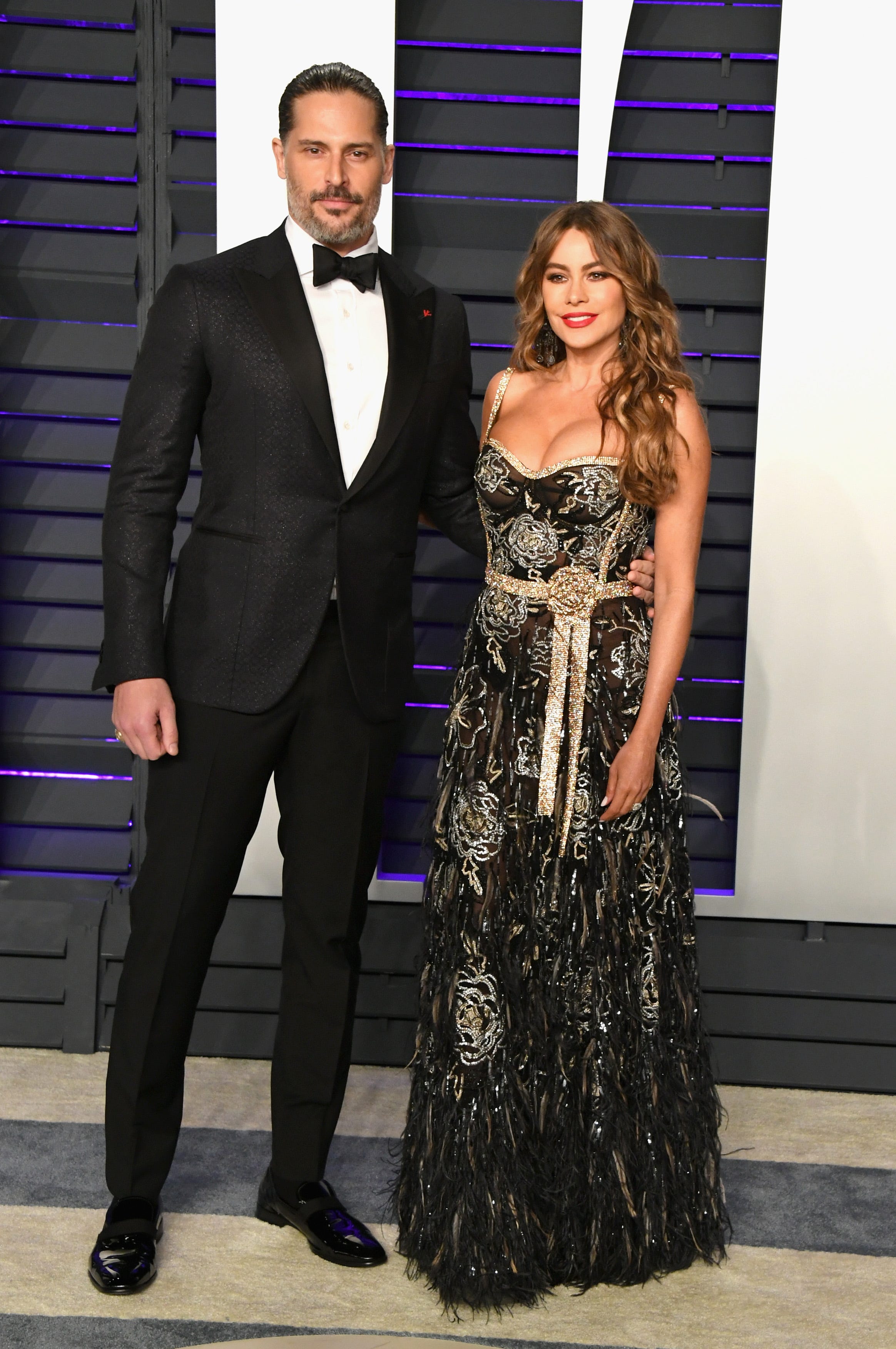 BEVERLY HILLS, CA - FEBRUARY 24:  (L-R) Joe Manganiello and Sofia Vergara attend the 2019 Vanity Fair Oscar Party hosted by Radhika Jones at Wallis Annenberg Center for the Performing Arts on February 24, 2019 in Beverly Hills, California.  (Photo by Jon Kopaloff/WireImage) ORG XMIT: 775287342 ORIG FILE ID: 1127207387