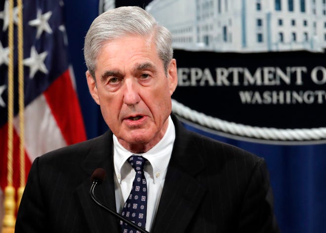 Special counsel Robert Mueller speaks at the Department of Justice in Washington, about the Russia investigation on May 29, 2019.