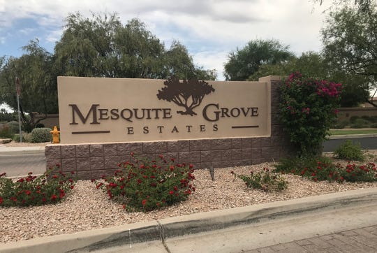 The shooting occurred within the gated community of Mesquite Grove Estates.