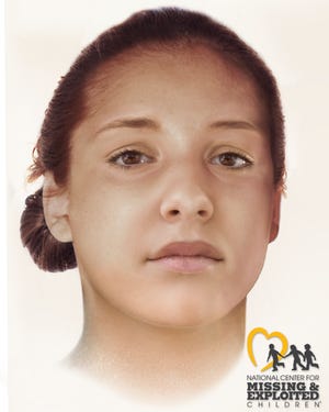 Image put together by the National Center for Missing & Exploited Children showing what Jane Doe looked like during her life.