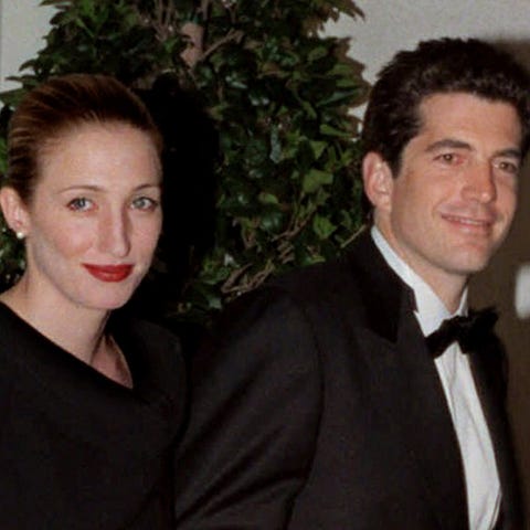 John F. Kennedy Jr. and his wife Carolyn Bessette...