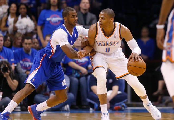 Chris Paul and Russell Westbrook