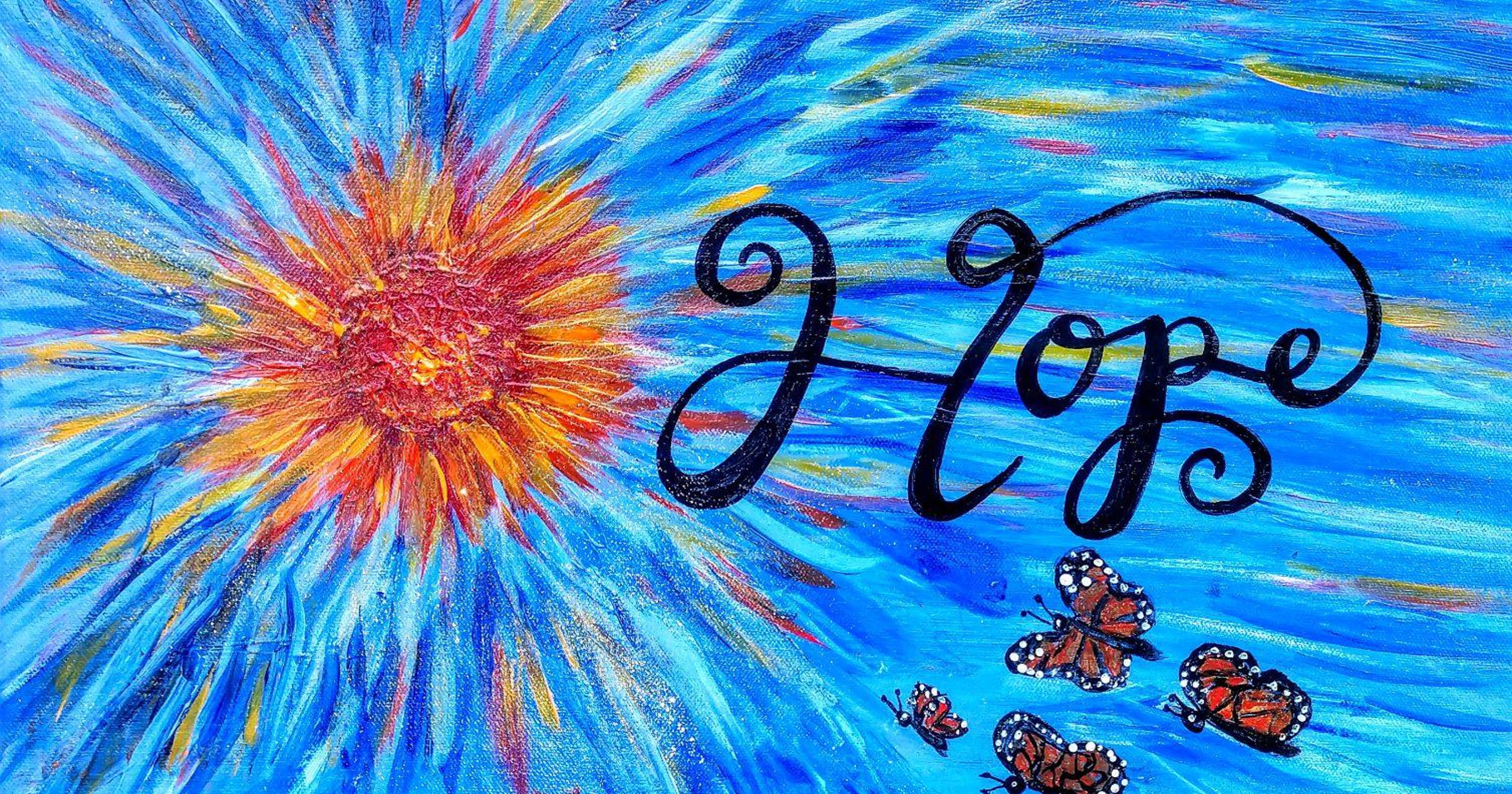 The color of hope shines bright with art