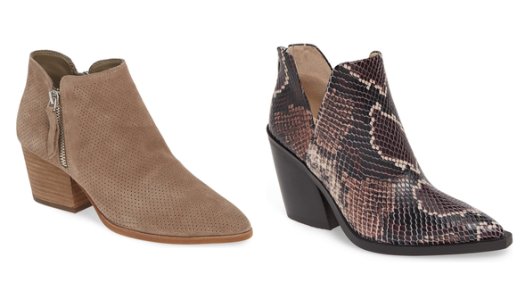Booties are a must-have for cooler weather.