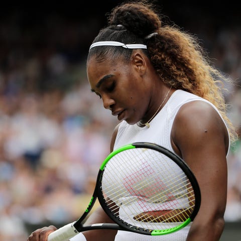 Serena Williams won just four games in her...