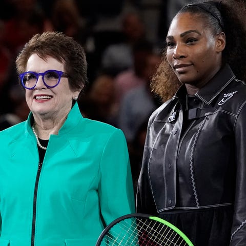 Billy Jean King and Serena Williams