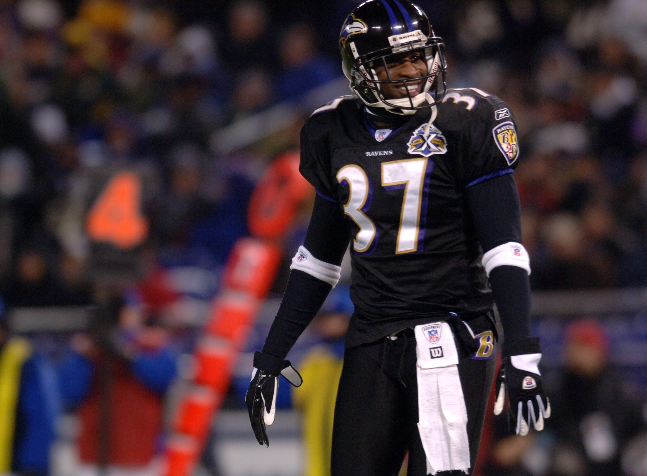 Deion Sanders had five interceptions -- including a pick six -- in two seasons with the Ravens.