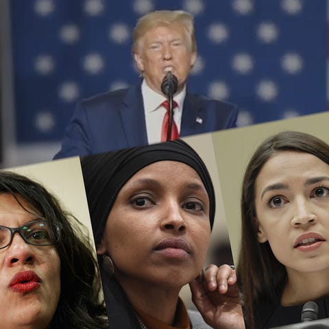 'Squad' congresswomen call Trump 'go back' tweets...