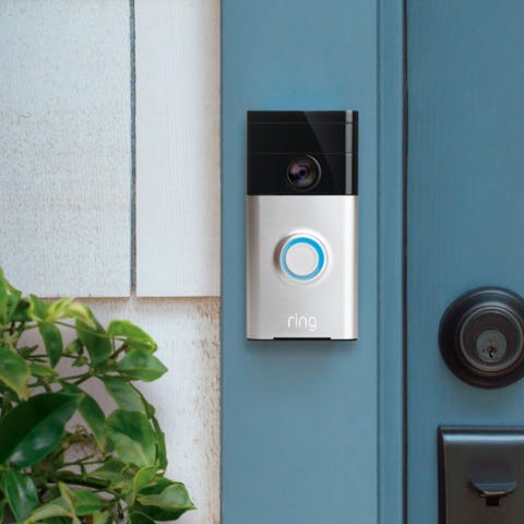 With the Ring Video Doorbell, you can also see, he