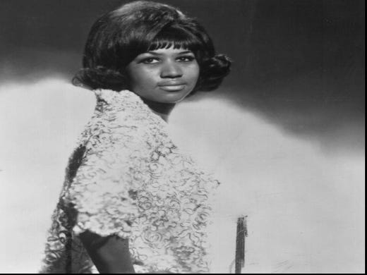 Singer Aretha Franklin in an undated file photo.