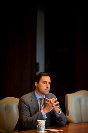 Frank LaRose, Ohio Secretary of State, meets with The Enquirer's editorial board Tuesday, July 16, 2019 in downtown Cincinnati.