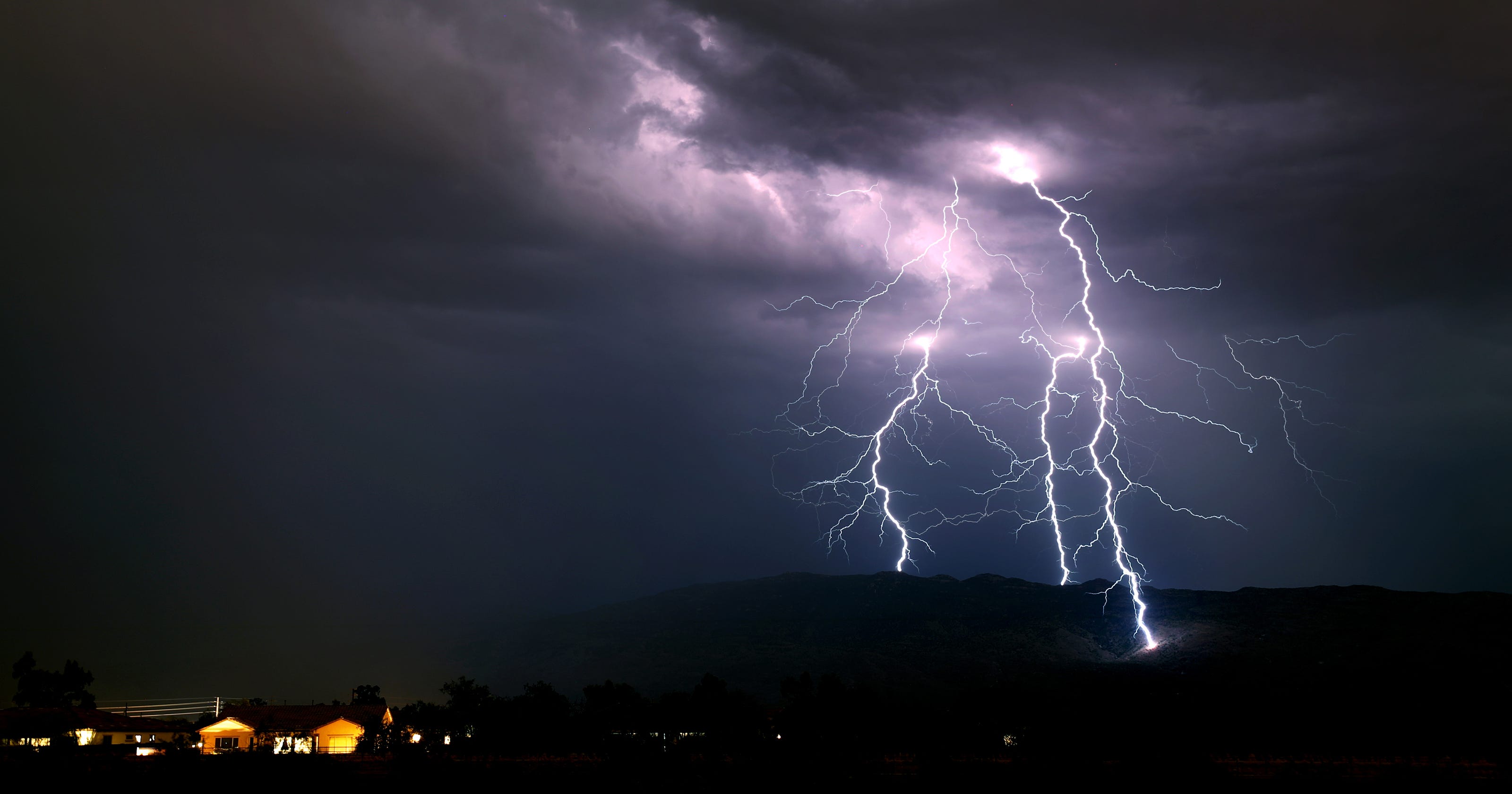 Lightning strikes cause three fires in Sussex