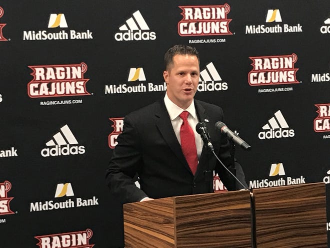 The Louisiana Ragin' Cajuns introduced Lee De León as the new Executive Director of Ragin' Cajuns Athletic Foundation, Deputy Director of Athletics during a press conference Wednesday at the Mosing Student-Athlete Performance Center Auditorium Wednesday.