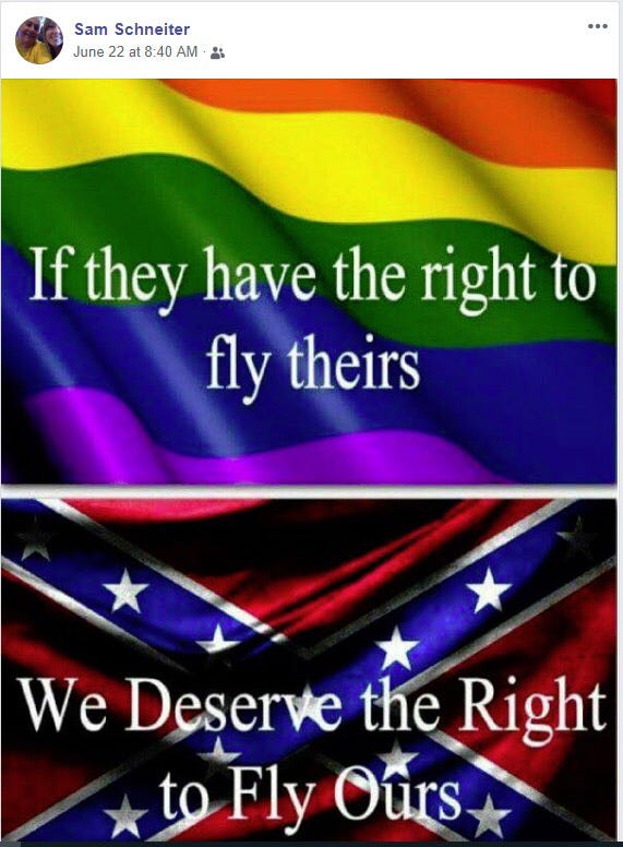 confederate flag gay pride meme