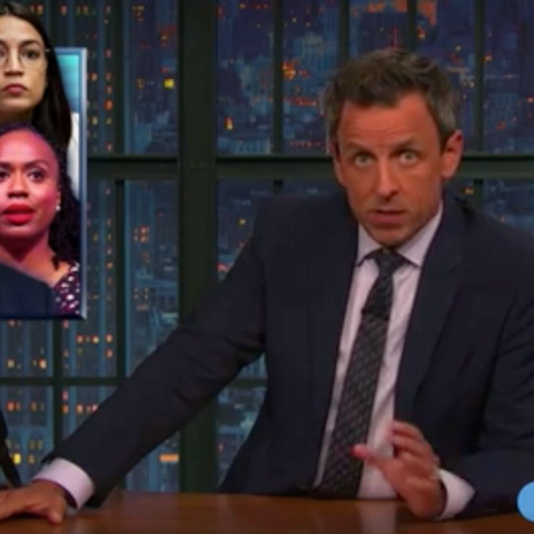 Comedian Seth Meyers responds to President...