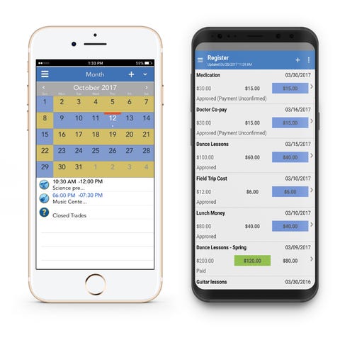 OurFamilyWizard lets you share a calendar with...