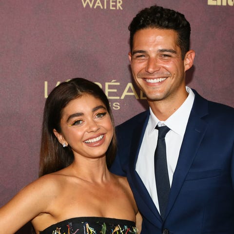 Actress Sarah Hyland and Wells Adams are engaged....
