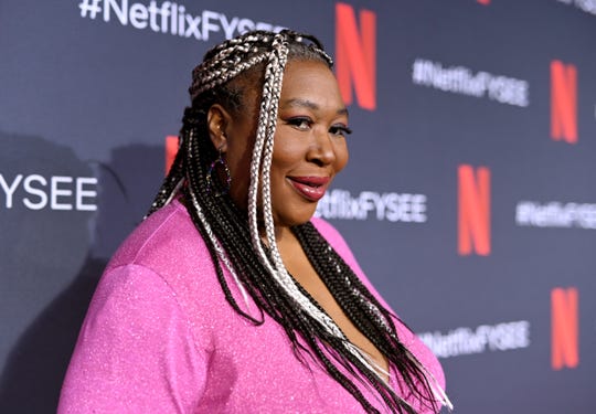 Kia Stevens attends the Netflix FYSEE Glow ATAS official red carpet and panel at Raleigh Studios on June 1, 2019 in Los Angeles.