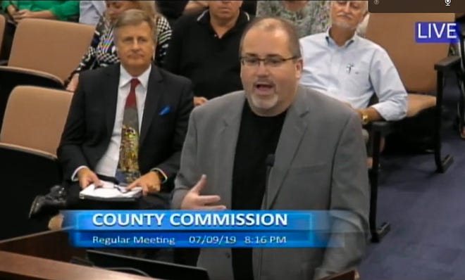 Titusville resident Ben Brotemarkle, executive director of the Florida Historical Society, was among the speakers addressing the Brevard County Commission in support of the Historical Commission.