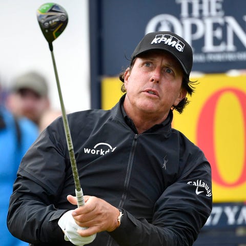 Phil Mickelson shot 8-over in his two rounds at...