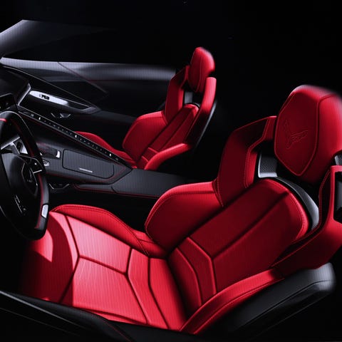 The interior of the 2020 Chevrolet Corvette. 