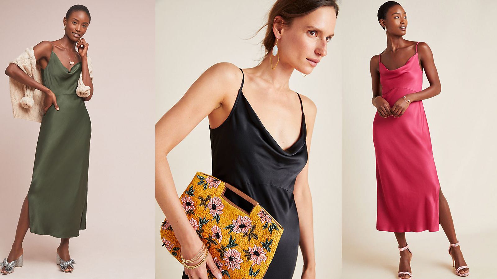 anthro slip dress