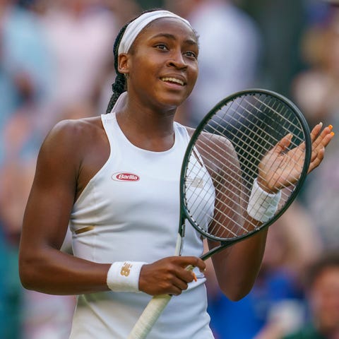 Coco Gauff advanced to the fourth round of...