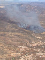 Central Fire has burned about 150 acres east of Interstate 17, between Anthem and New River.
