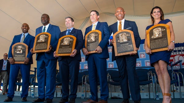 (From left to right) National Baseball Hall of...