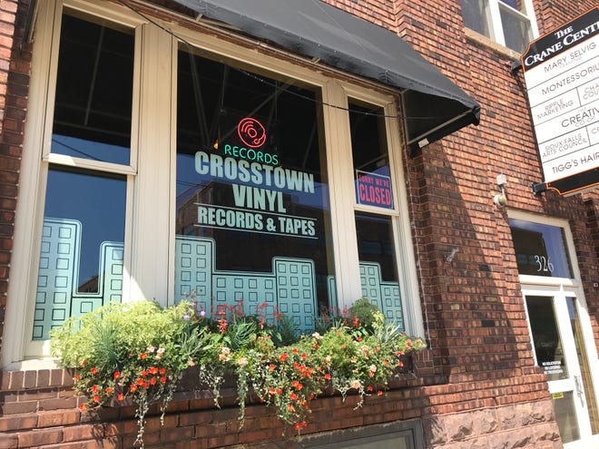Crosstown Vinyl's storefront in the Crane Building at 326 E. 8th St. The Sioux Falls record store moved earlier this month.