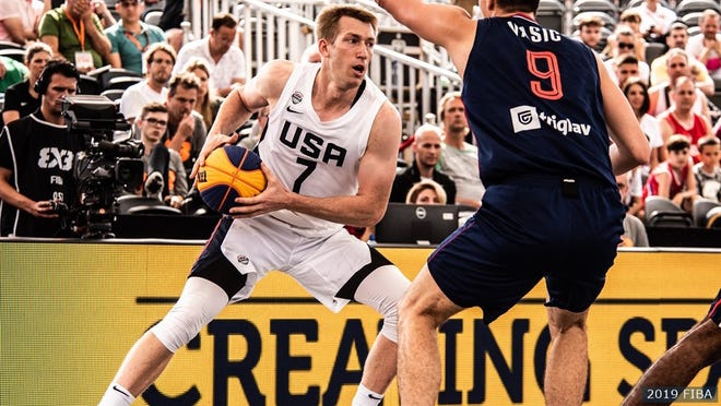 Robbie Hummel was named MVP of the FIBA 3x3 World Cup after leading USA to their first-ever world title in 3x3 on June 23, 2019 in Amsterdam.