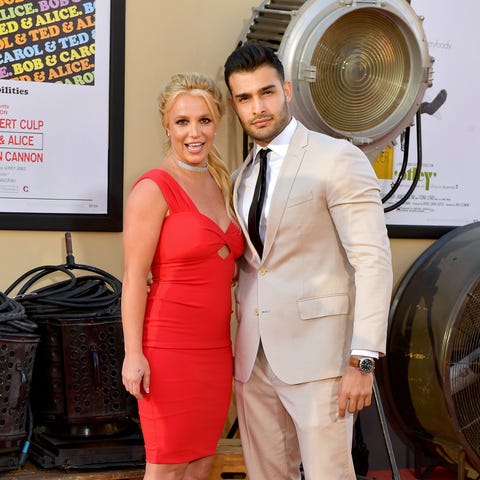 Britney Spears and Sam Asghari attend Sony...