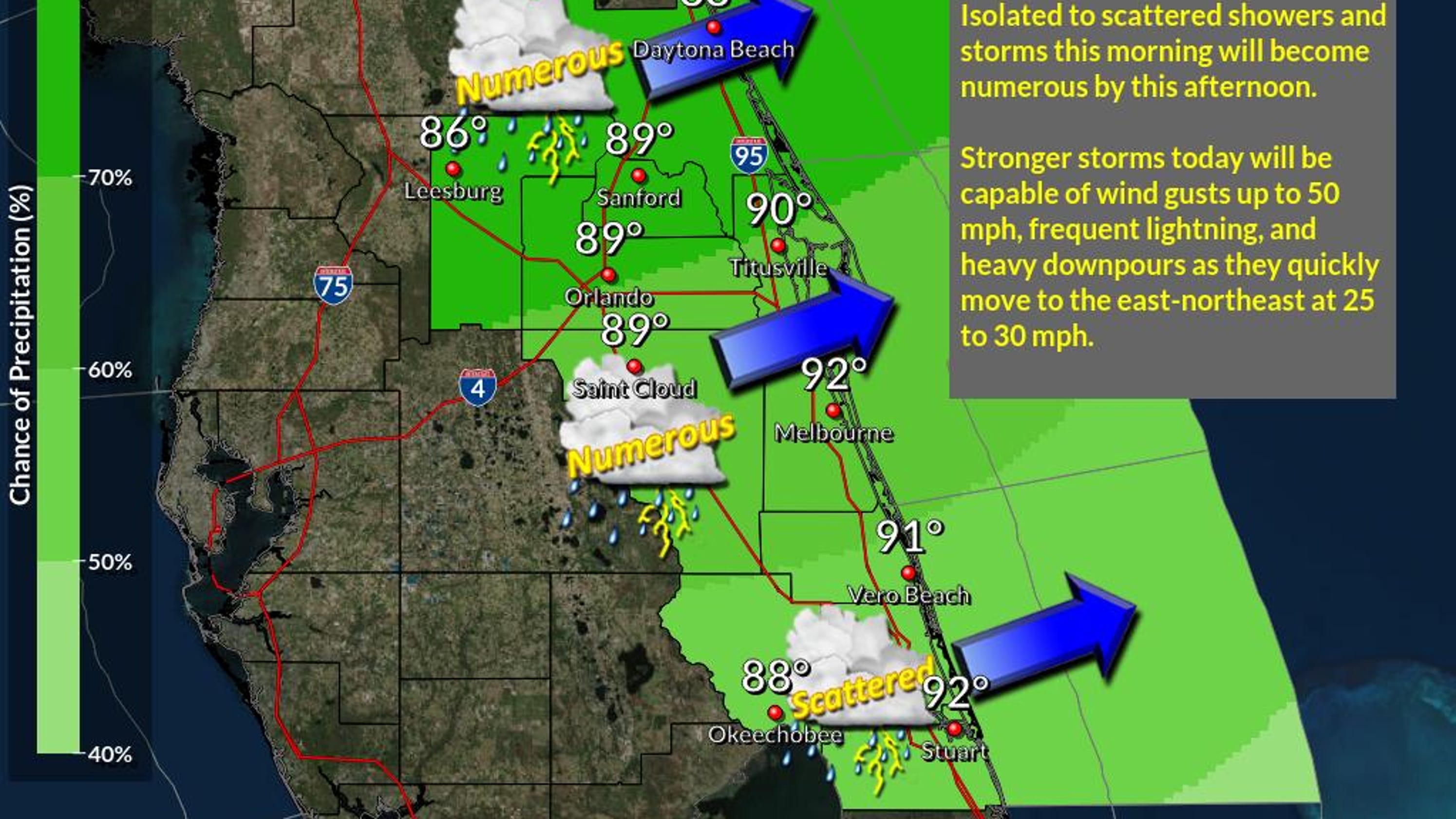 Treasure Coast forecast Cold front drops into Florida; expect