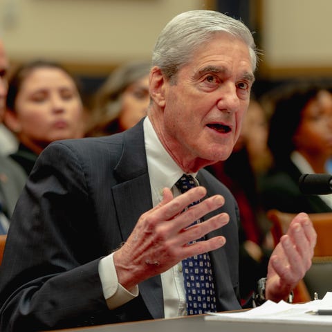 Former special counsel Robert Mueller testifies...