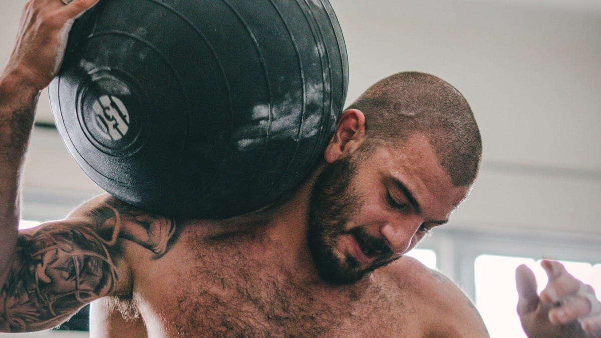 Three-time CrossFit Champion Mat Fraser of Colchester, Vt., trains in March, 2019. Fraser will compete for his forth championship title and, if successful, will tie the all-tie championship-win record set by Rich Froning Jr. in 2014.