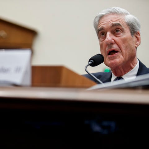 Former Special Counsel Robert Mueller testifies...
