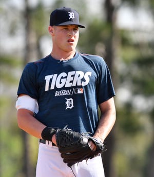 Tigers pitching prospect Matt Manning is second in the Eastern League in strikeouts for Double-A Erie.