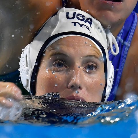 U.S. water polo player Kaleigh Gilchrist was...