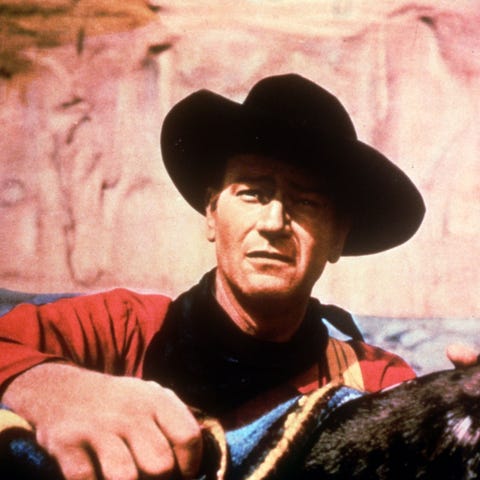 John Wayne in a scene from Warner Brothers' "The S