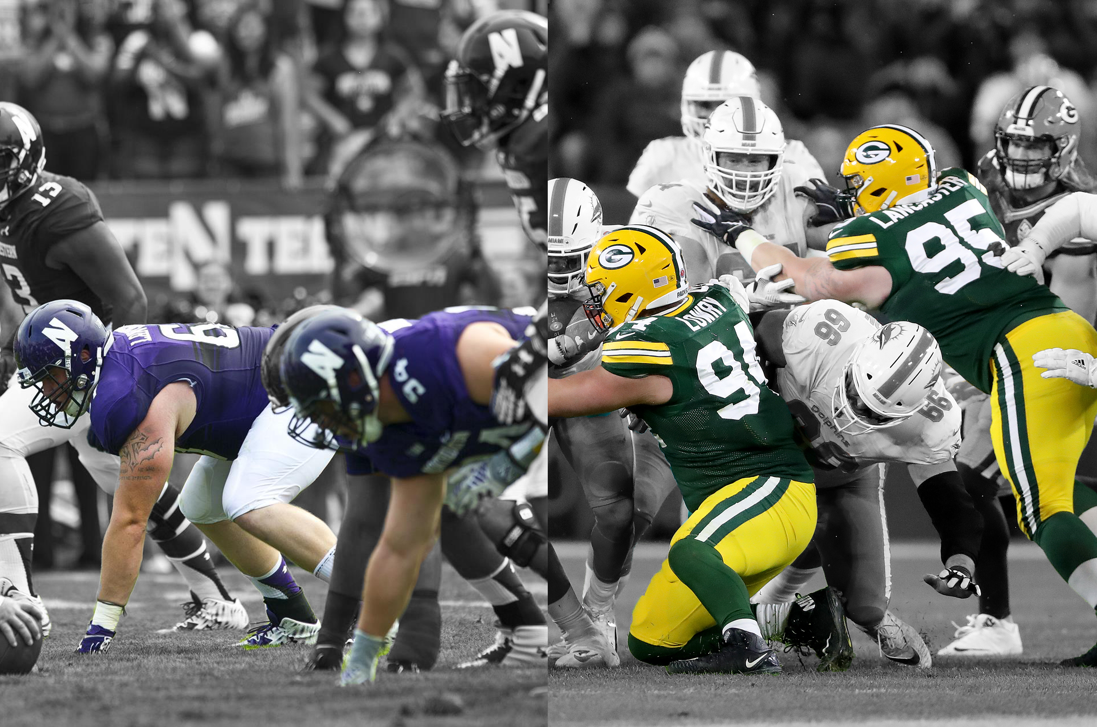 Dean Lowry And Tyler Lancaster A Shared Journey From Northwestern To The Nfl