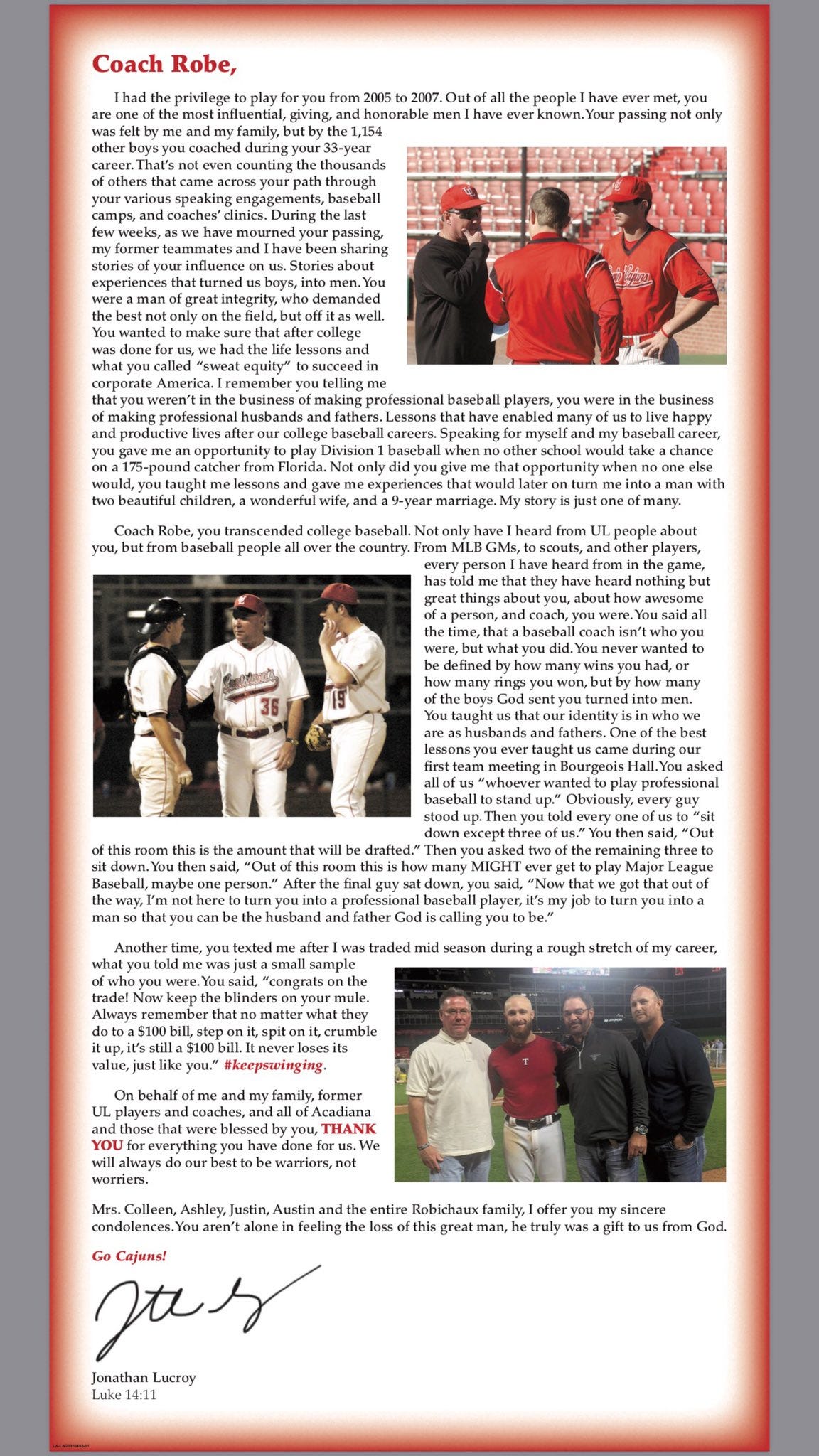 Lucroy ad