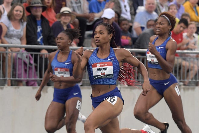 Former Milwaukee Bradley Tech star Dezerea Bryant won the women's 200 meters in 22.47 seconds at the USA Track and Field Championships on Sunday in Des Moines, Iowa.