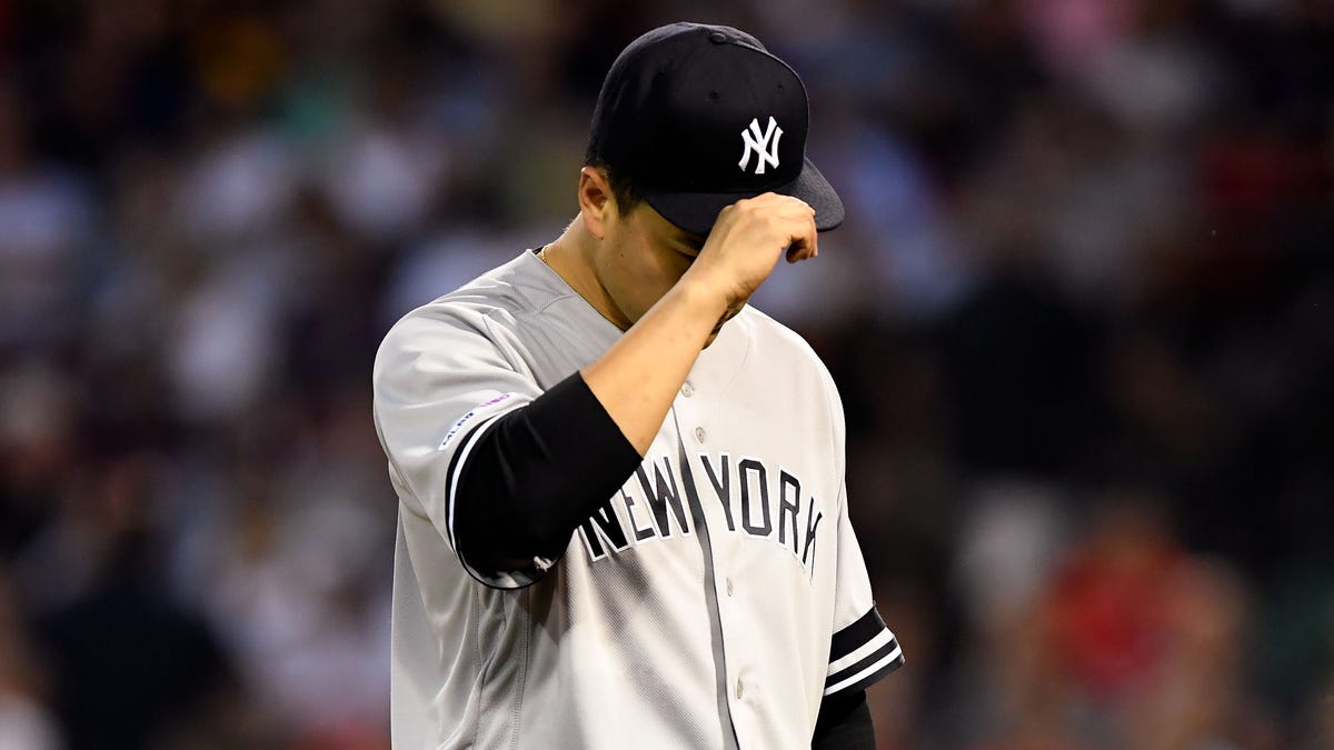 Yankees starter Masahiro Tanaka gave up 12 earned runs in his July 25 outing against the Red Sox.