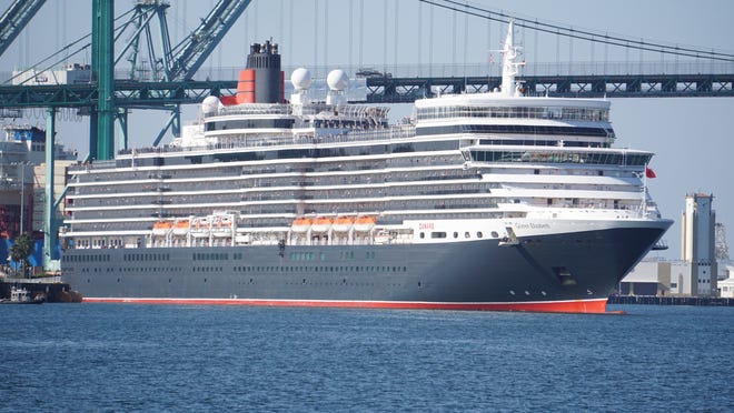 Crew members on Cunard’s Queen Elizabeth ship check beneficial for COVID