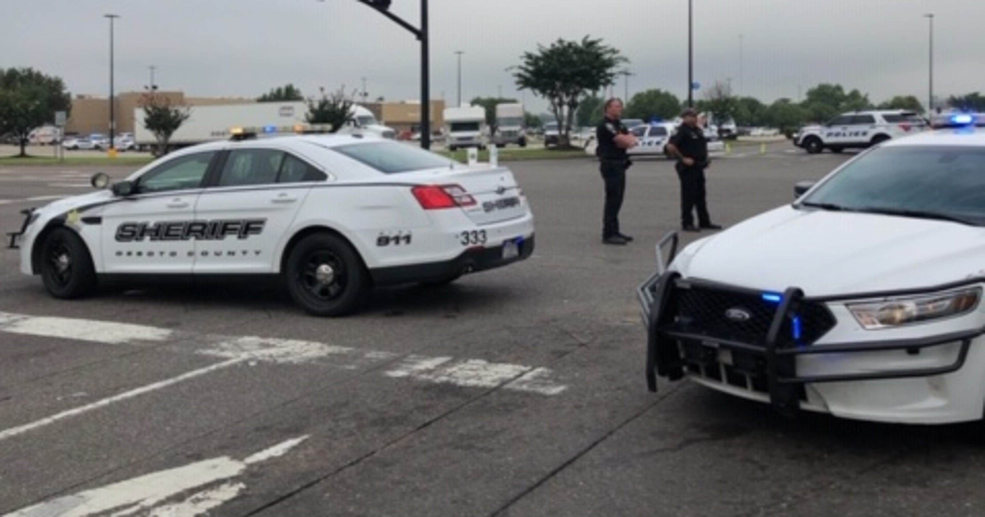 Southaven shooting at Walmart Two dead, officer, suspect injured
